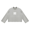 "divide" Long sleeve ( Flower Grey)