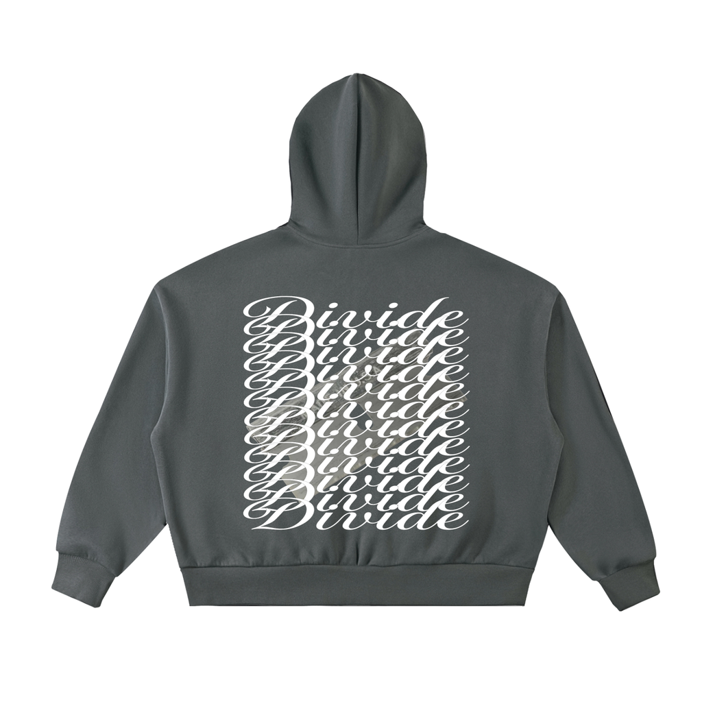 Divide Boxy Zip-Up (Charcoal Grey)