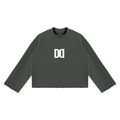 "divide" Long sleeve (Green/Grey)