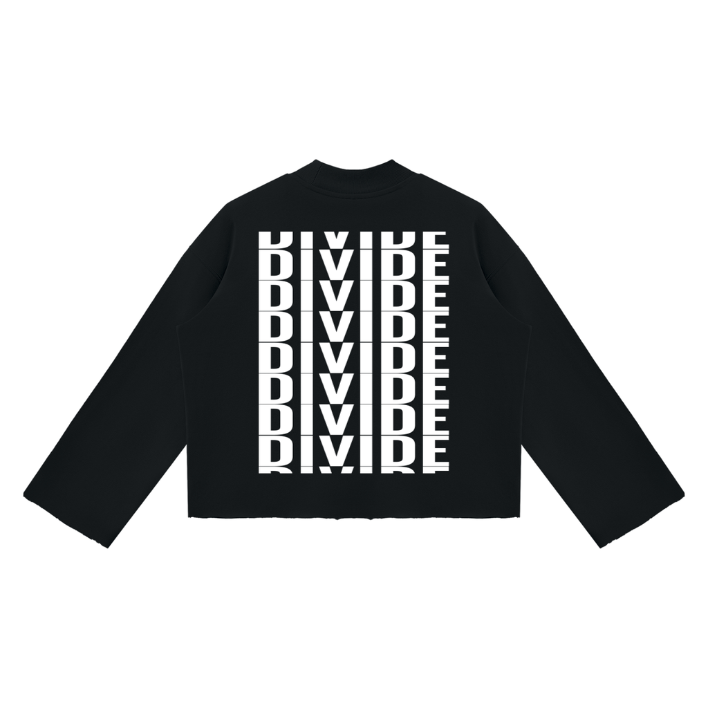 "divide" Long sleeve (black)