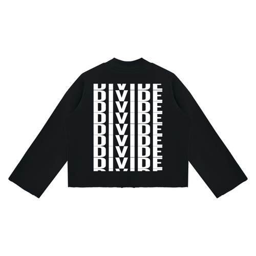 "divide" Long sleeve (black)