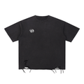 Wash raw hem Divide tee