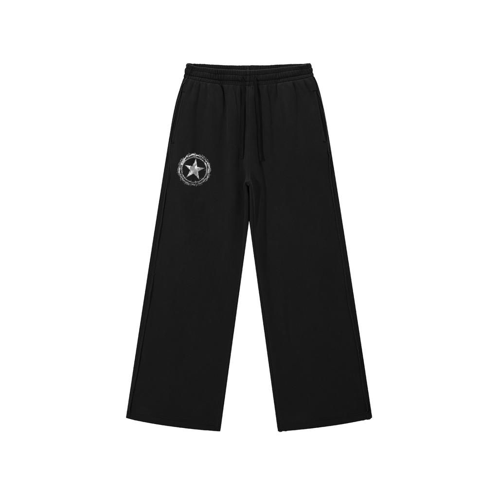 Baggy Divideddenim Sweats (Black)